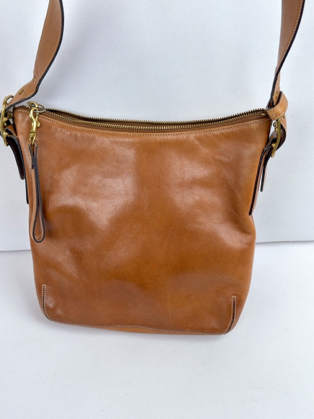 Coach Y2K Legacy Leather Shoulder Bag Tan Brown Bucket Crossbody Vintage 9328 - Picture 4 of 14